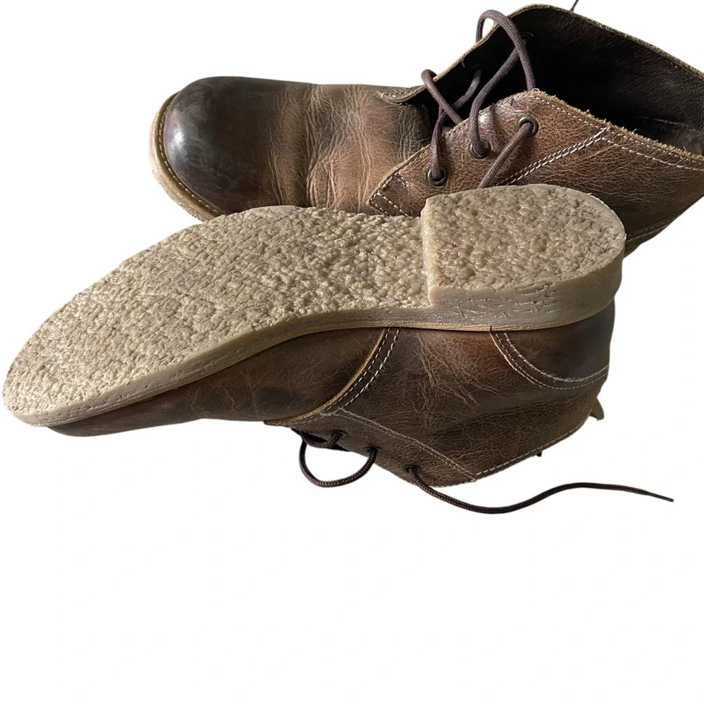 BED STU Draco Brown Leather Chukka Ankle Boots 8.5‎